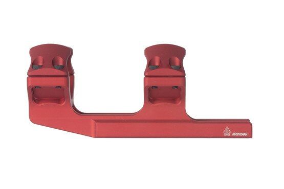 Leapers UTG red ACCU-SYNC MSR rifle scope mount with medium height rings secures 30mm rifle scopes with grade 8 fasteners